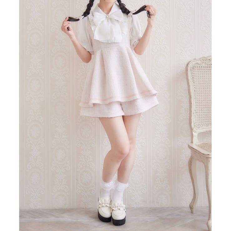 SALE!ツイードセットアップミニドレス/ノーカラージャケット