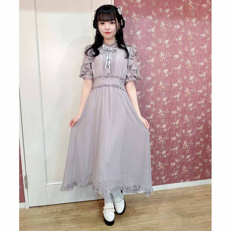 ROJITA ロジータ 量産系 ロング ワンピース ウエストシャーリングシアーロングワンピース[品番：RJTW0002444
