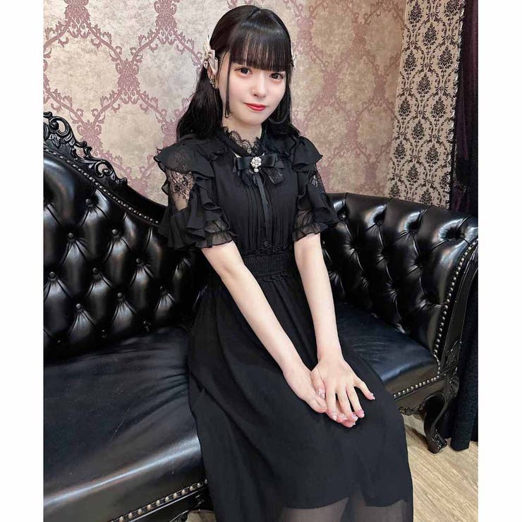 ウエストシャーリングシアーロングワンピース[品番：RJTW0002444