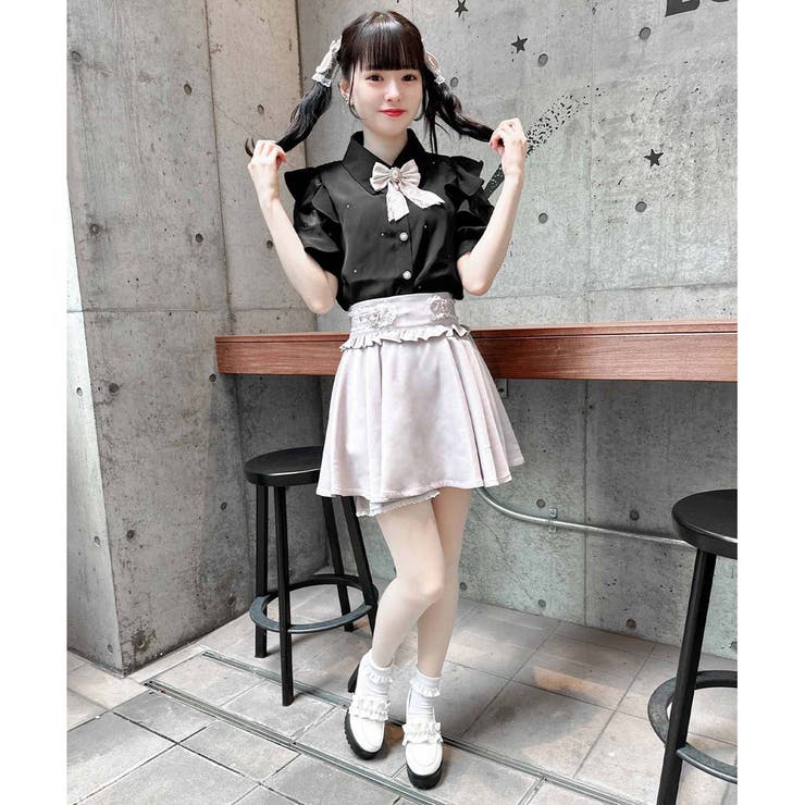 サイドハートバックルスカパン[品番：RJTW0002101]｜ROJITA