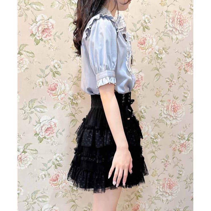 レースアップチュールスカート[品番：RJTW0002439]｜ROJITA