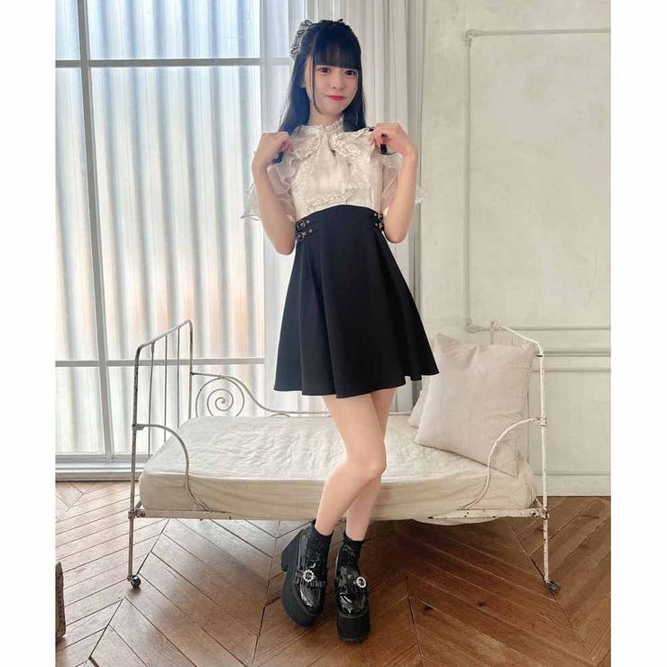 ROJITA花柄半袖ミニワンピースピンク ロジータ ROJITA 花柄半袖ミニワンピース （ピンク
