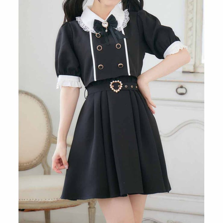 レイヤード風ダブルボタンワンピース[品番：RJTW0002415]｜ROJITA （ロジータ）のレディースファッション通販｜SHOPLIST（ショップリスト）