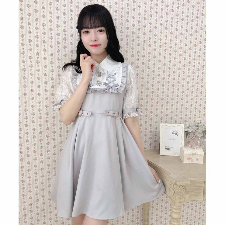 非売品 ヨークレースアップワンピース[品番：RJTW0002418]｜ROJITA ワンピース