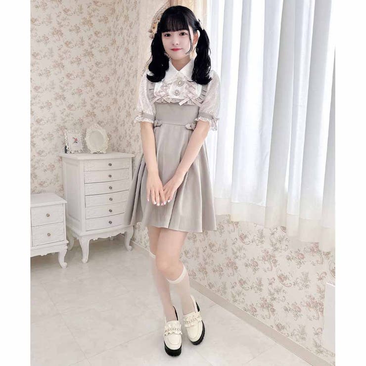 ヨークレースアップワンピース[品番：RJTW0002418]｜ROJITA