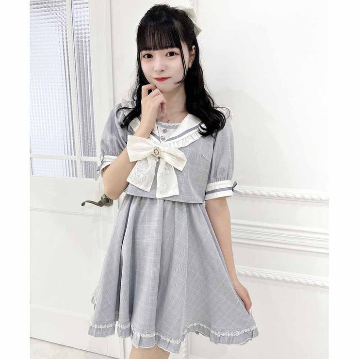 チェック柄セーラーワンピース[品番：RJTW0002422]｜ROJITA（ロジータ）のレディースファッション通販｜SHOPLIST（ショップリスト）