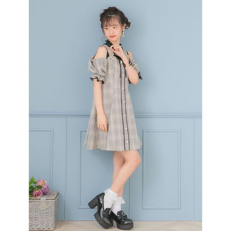 肩ベルトチェックワンピース 品番 Rjtw Rojita ロジータ のレディースファッション通販 Shoplist ショップリスト