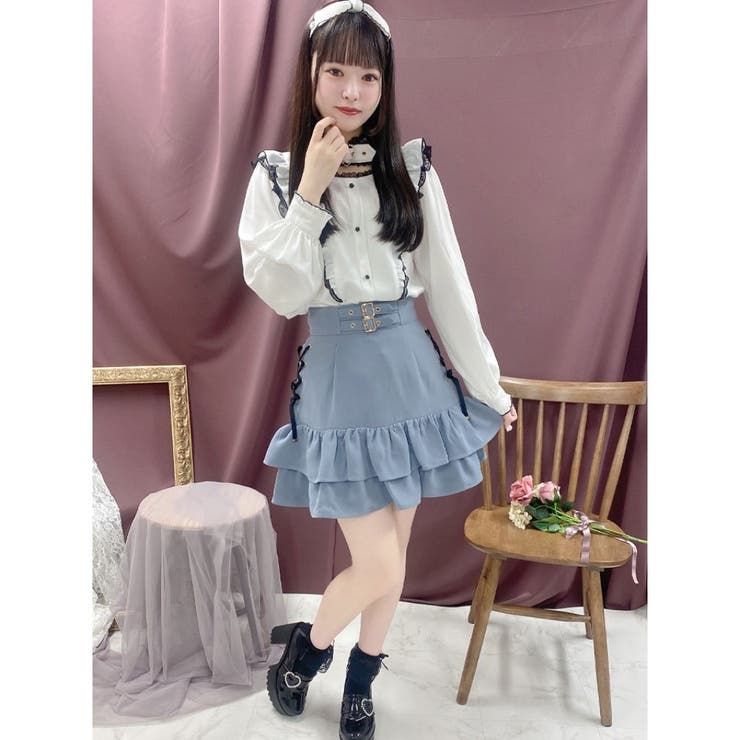 ROJITA 袖口ハートバックルベルトブラウス　ピンク ROJITA（ロジータ）の「袖口ハートバックルベルトブラウス
