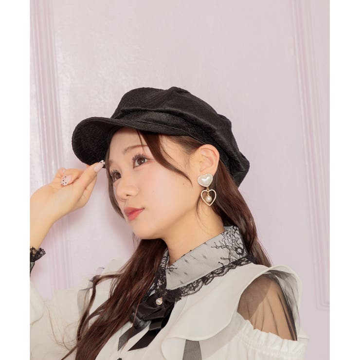 【タグ付き新品】　ゆあてゃ　松本ももな　着用　ロジータ　レースキャスケット 61lukFiTsXL._UF350,350_QL80_.jpg