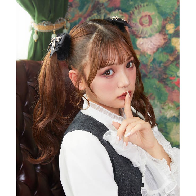 【新品タグ付】ROJITA　ロジータ　リボンブローチ付きファーコート　フリル RO5760EW004993_20_l.jpg