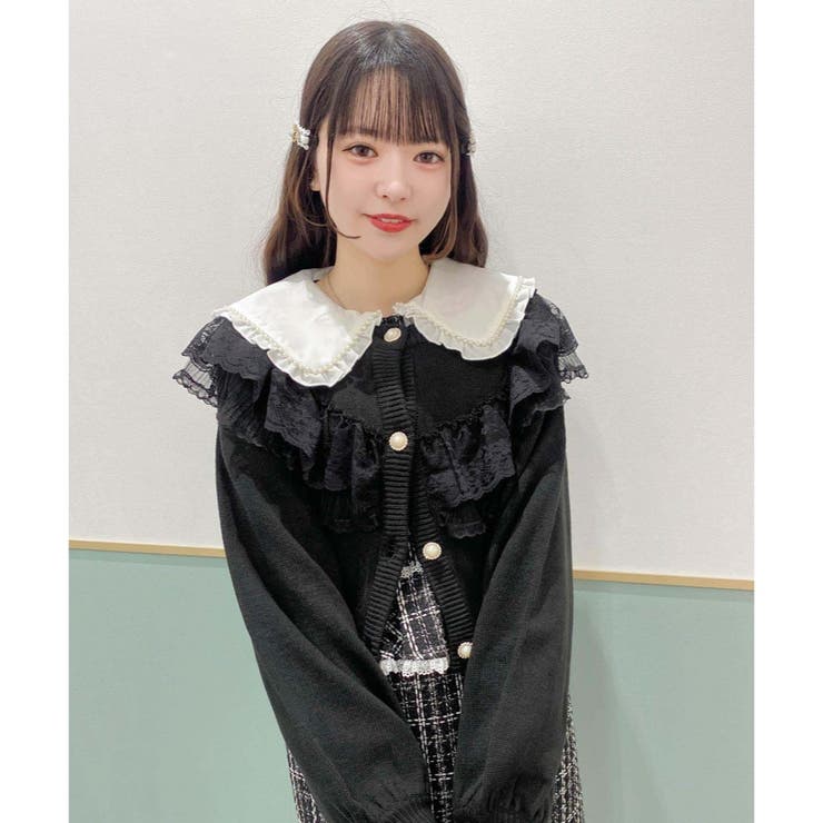 ミリー☆です★ボーダーフリルレースジップニットジャケットカーデ Amazon | [KEWJYUE] ニット セーター レディース 肩出し ニット