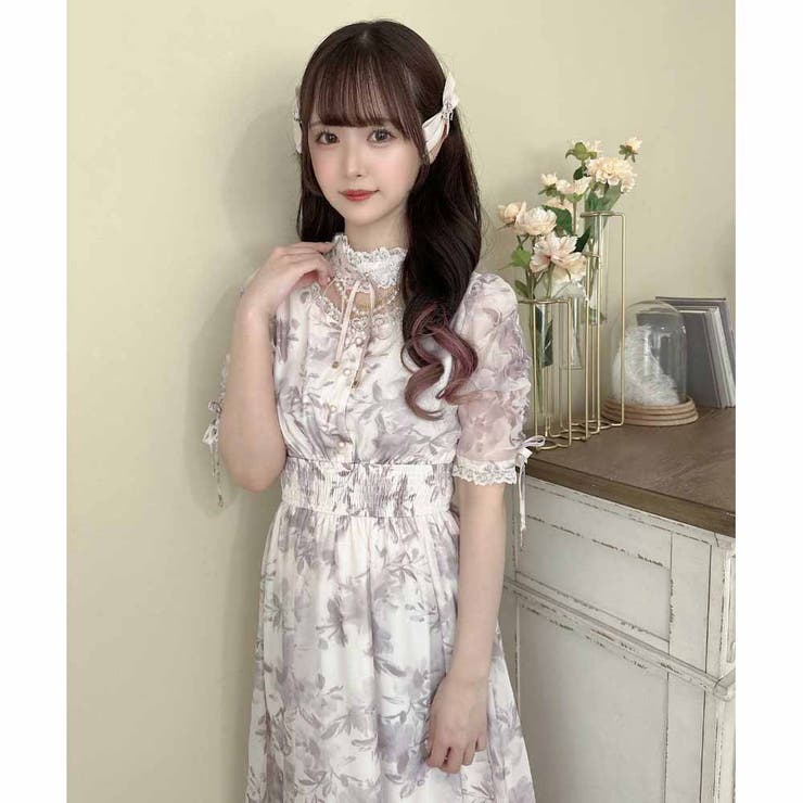 新品未使用 ROJITA パールビジューネックレスロング 半袖ロングワンピース パールビジューネックレスロングワンピース | Rlab store