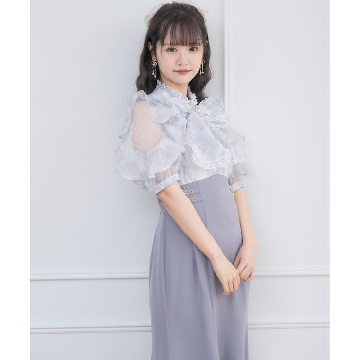 ROJITA 花柄ドッキングミニ丈ワンピース 未使用 花柄ドッキングミニ丈ワンピース[品番：RJTW0002447]｜ROJITA