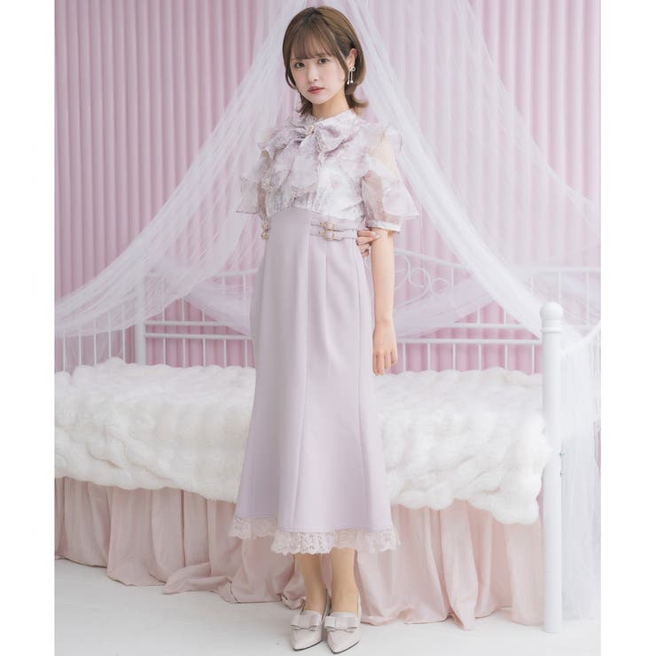 ROJITA 花柄ドッキングロングワンピース 量産型 花柄ドッキングロングワンピース[品番：RJTW0002427]｜ROJITA