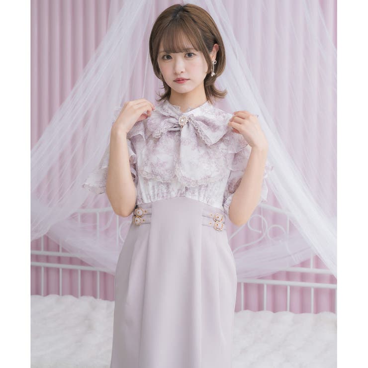 ロジータ ROJITA 花柄ロングワンピース （アイボリー