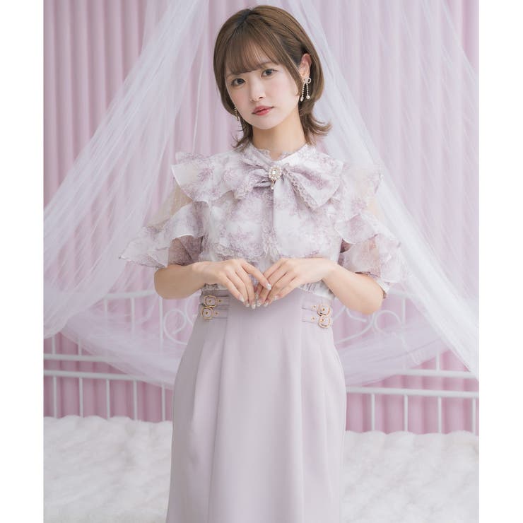 20-60代 人気ファッションブランド 花柄ドッキングロングワンピース[品番：RJTW0002427]｜ROJITA ワンピース