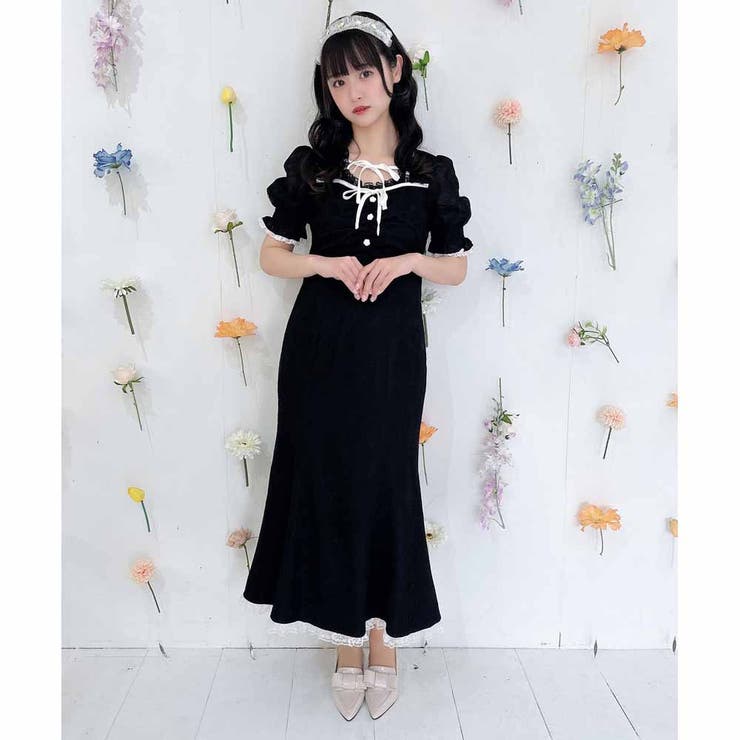 ROJITA（ロジータ）ワンピース ロジータ ROJITA ハートドットレースアップワンピース