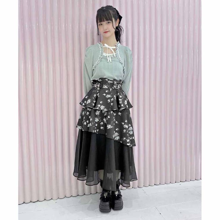 レースティアードロングスカート[品番：RJTW0002451]｜ROJITA