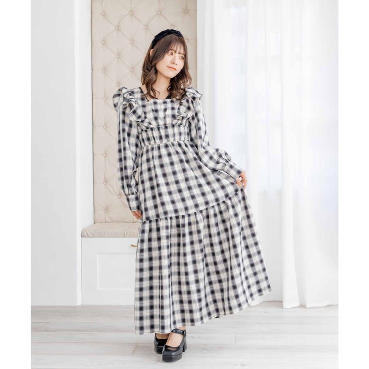 【Vikini Vender】モニカフリルバックリボンワンピース Vikini Vender】モニカフリルバックリボンワンピース (Vikini
