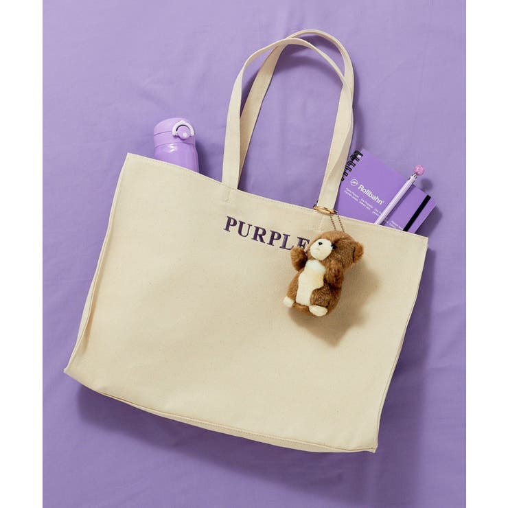 パープル | 推部屋トートバック (キャンバス素材) | 推部屋plus