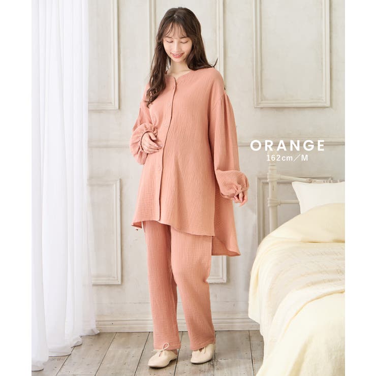 マタニティパジャマ ダブルガーゼ パンツ付き | マタニティウェア・ランジェリーのRosemadame  | 詳細画像8 