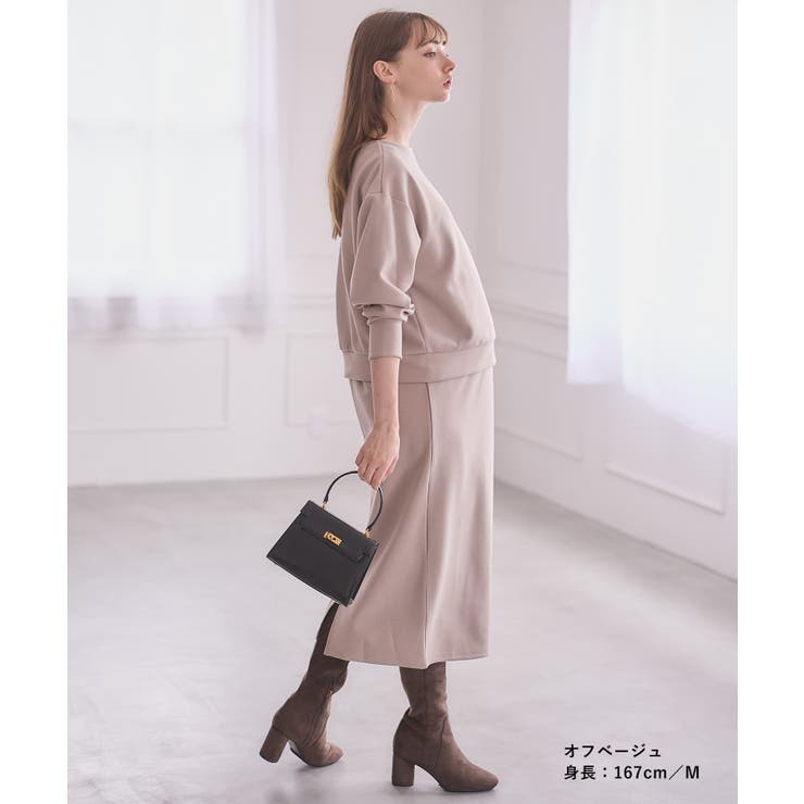 ダンボールセットアップ風ワンピース 授乳口付きワンピース マタニティワンピース | マタニティウェア・ランジェリーのRosemadame  | 詳細画像13 