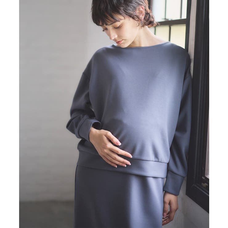 ダンボールセットアップ風ワンピース 授乳口付きワンピース マタニティワンピース | マタニティウェア・ランジェリーのRosemadame  | 詳細画像8 