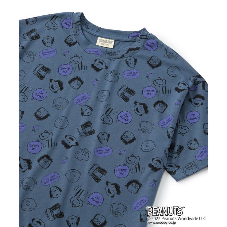 スヌーピープリント総柄Tシャツ スヌーピー  かわいい[品番：RSMW0001883]｜推部屋plus（オヘヤプラス）のレディースファッション通販｜SHOPLIST（ショップリスト）