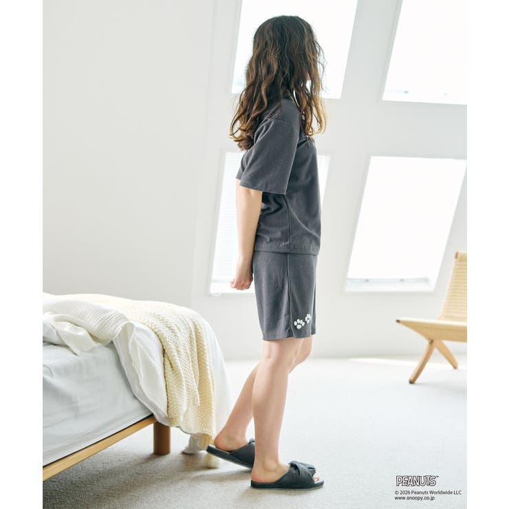 【PEANUTS ピーナッツ】スヌーピー パイルリブパンツ | 推部屋plus | 詳細画像10 