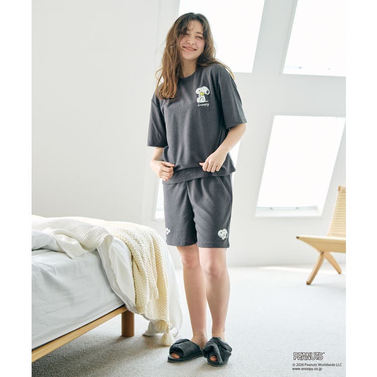 【PEANUTS ピーナッツ】スヌーピー パイルリブパンツ | 推部屋plus | 詳細画像15 