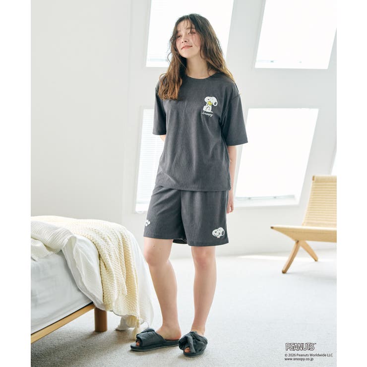 【PEANUTS ピーナッツ】スヌーピー パイルリブパンツ | 推部屋plus | 詳細画像16 