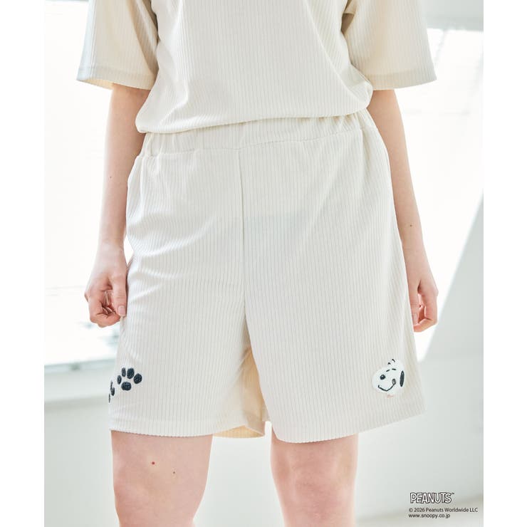【PEANUTS ピーナッツ】スヌーピー パイルリブパンツ | 推部屋plus | 詳細画像17 