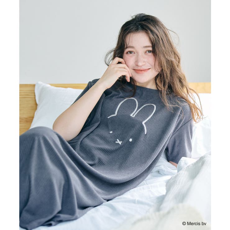 【ミッフィー miffy】パイルリブワンピース ルームウエア | 推部屋plus | 詳細画像2 