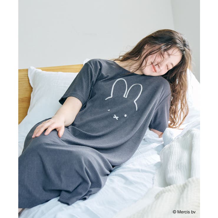 【ミッフィー miffy】パイルリブワンピース ルームウエア | 推部屋plus | 詳細画像4 