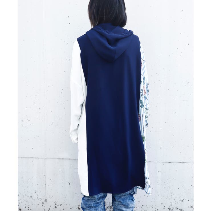 SHARE ROOMSLONG HOOD SHIRT/シェアルームス オーバーサイズ ロング