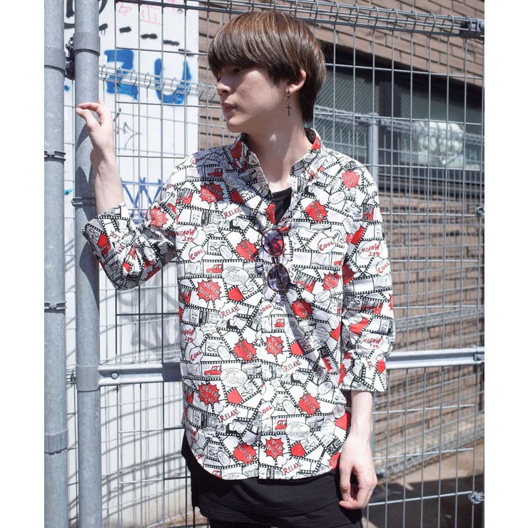 トランプ野良ネコ総柄シャツ 19HOLIDAYQT SHIRT[品番：RVSM0001861]｜rovtski（ロフトスキー  ）のメンズファッション通販｜SHOPLIST（ショップリスト）