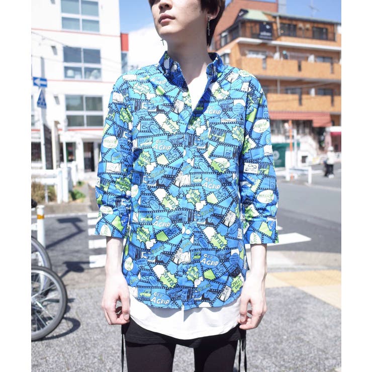 トランプ野良ネコ総柄シャツ 19HOLIDAYQT SHIRT[品番：RVSM0001861]｜rovtski（ロフトスキー  ）のメンズファッション通販｜SHOPLIST（ショップリスト）