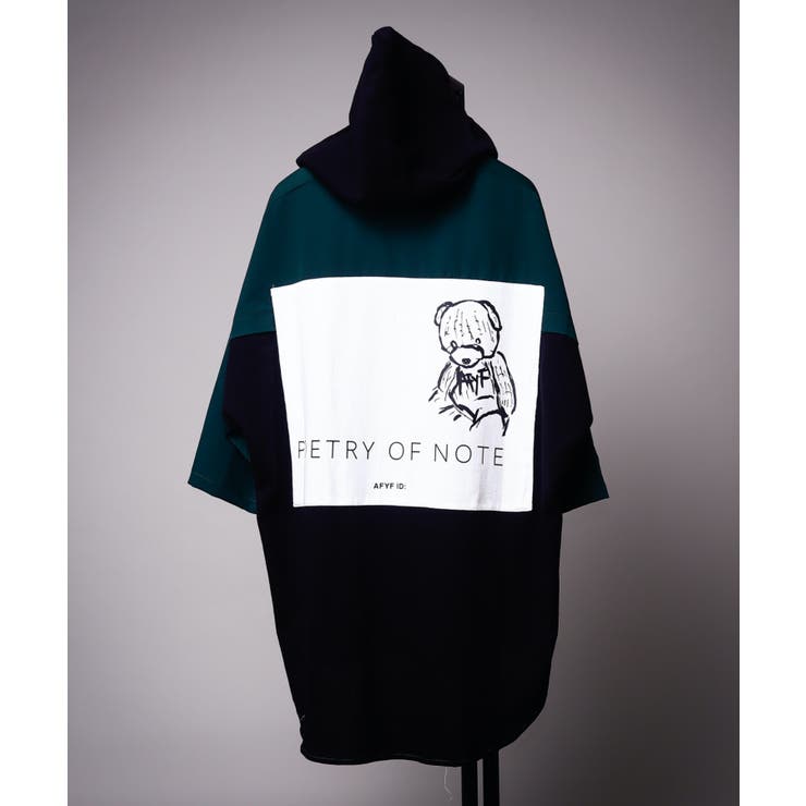 AFYF MIX HOOD SHIRT/オーバーサイズ ミックスフードシャツ[品番：RVSM0002485]｜rovtski（ロフトスキー  ）のメンズファッション通販｜SHOPLIST（ショップリスト）