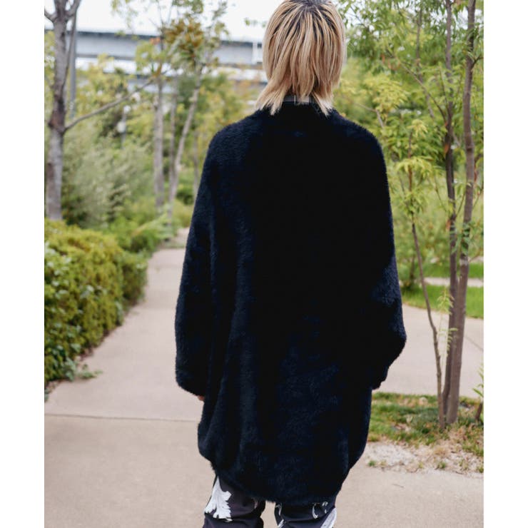 BLACK】MOHAIR LIKECARDIGAN[品番：RVSM0002606]｜rovtski