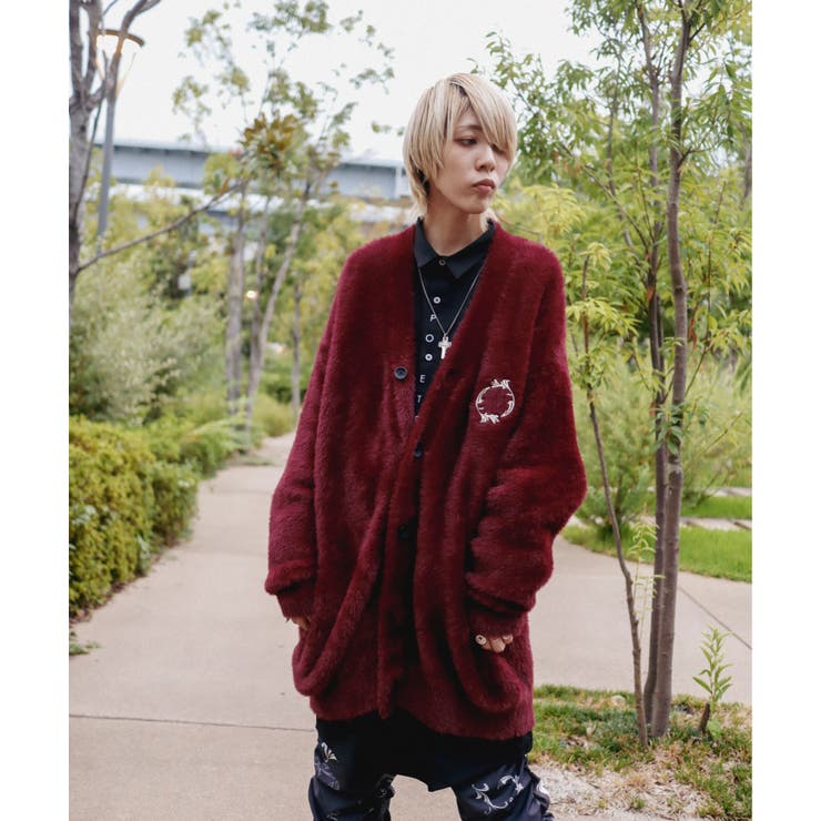 BLACK】MOHAIR LIKECARDIGAN[品番：RVSM0002606]｜rovtski（ロフト