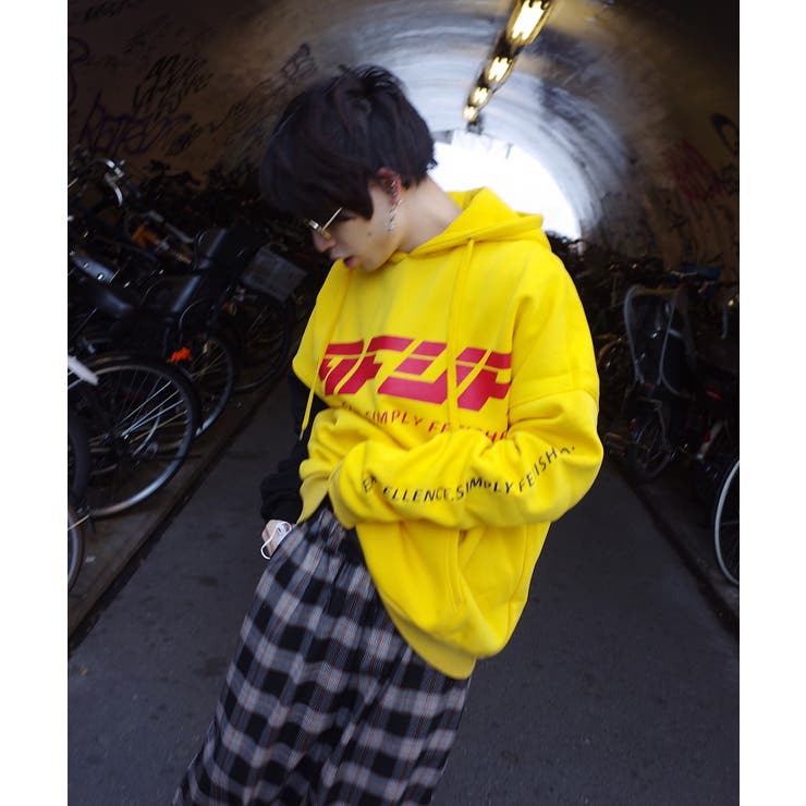 AFYF 裏起毛 PARKA DH/オーバーサイズ スウェット パーカー