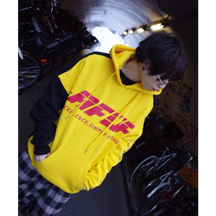 AFYF 裏起毛 PARKA DH/オーバーサイズ スウェット パーカー