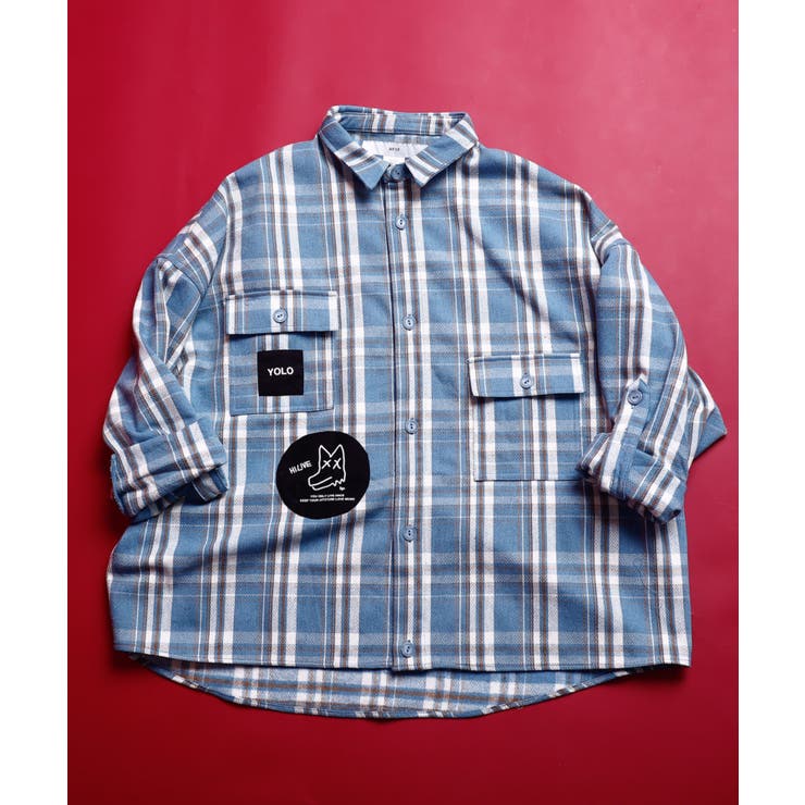 MOKU CHECK】AFYFBASATTO SHIRT/オーバーサイズ バサットシャツ[品番