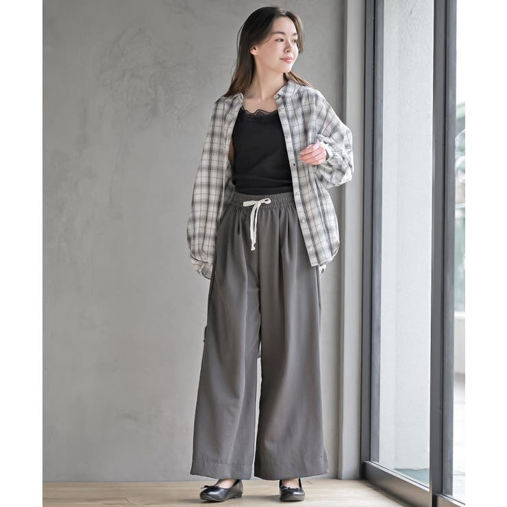 変形スリーブ裾タック多釦ブラウス | rps | 詳細画像10 