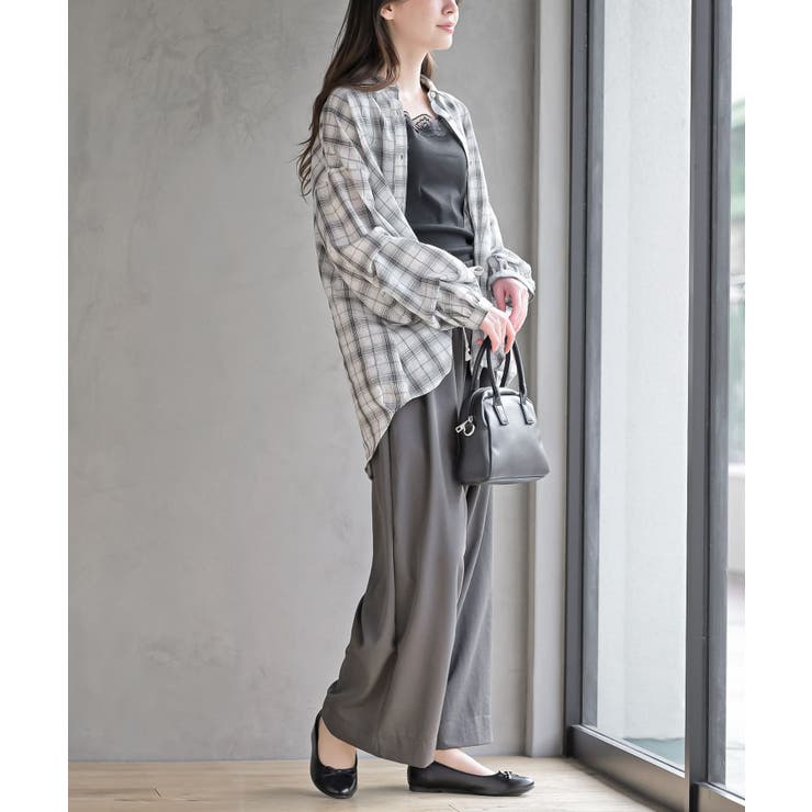 変形スリーブ裾タック多釦ブラウス | rps | 詳細画像13 