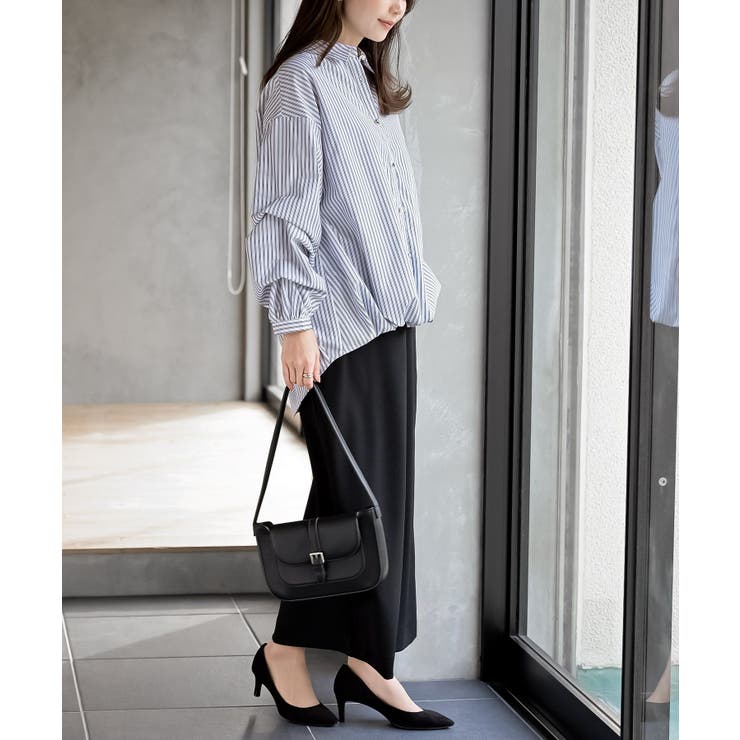 変形スリーブ裾タック多釦ブラウス | rps | 詳細画像5 