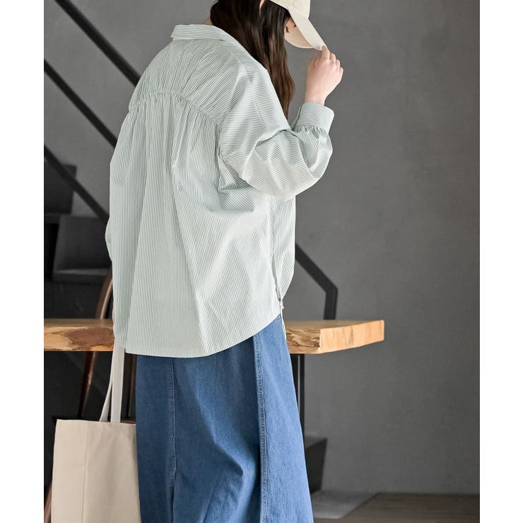 バックギャザードロストブルゾンシャツ | rps | 詳細画像13 