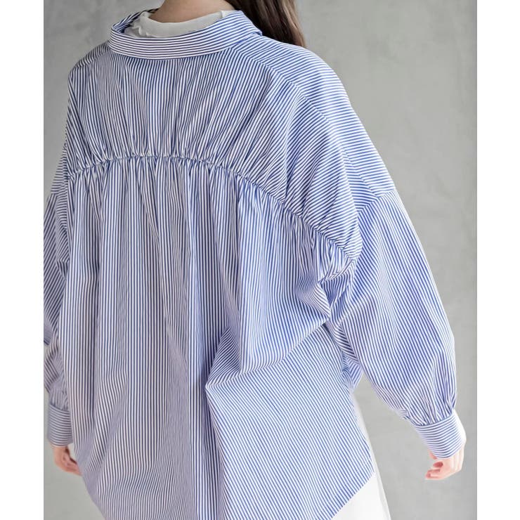 バックギャザードロストブルゾンシャツ | rps | 詳細画像21 