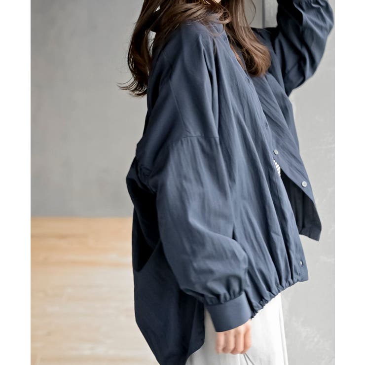 バックギャザードロストブルゾンシャツ | rps | 詳細画像28 