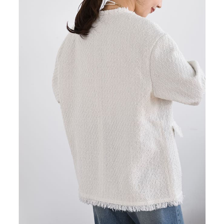 ツイードノーカラージャケット | rps | 詳細画像15 